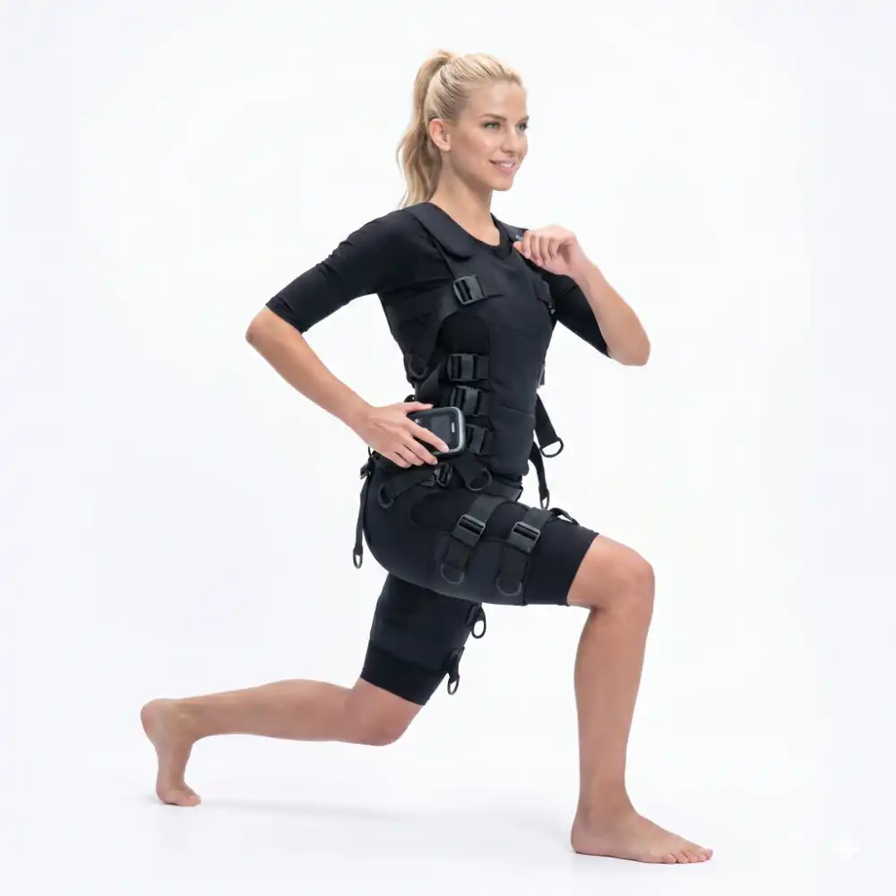 EMS Workout Dubai female client