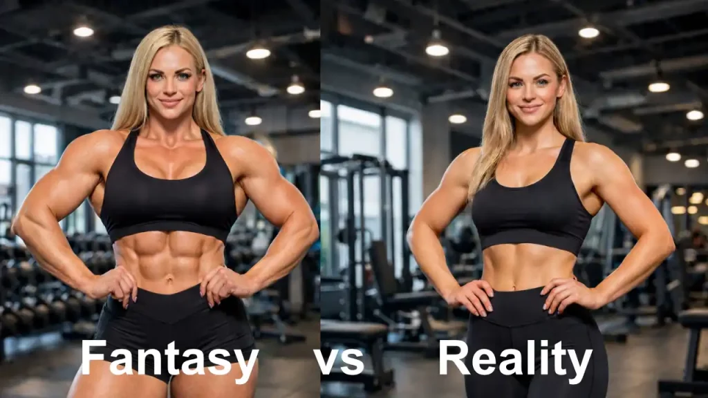 Personal Trainer Rozzie Kinyua explaining the benefits of weight lifting for women in Dubai.
