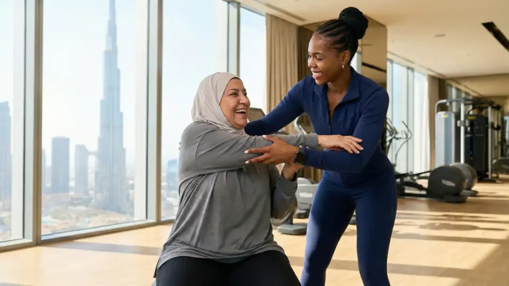 Active Aging & Mobility Coaching with Personal Trainer Rozzie Kinyua in Dubai
