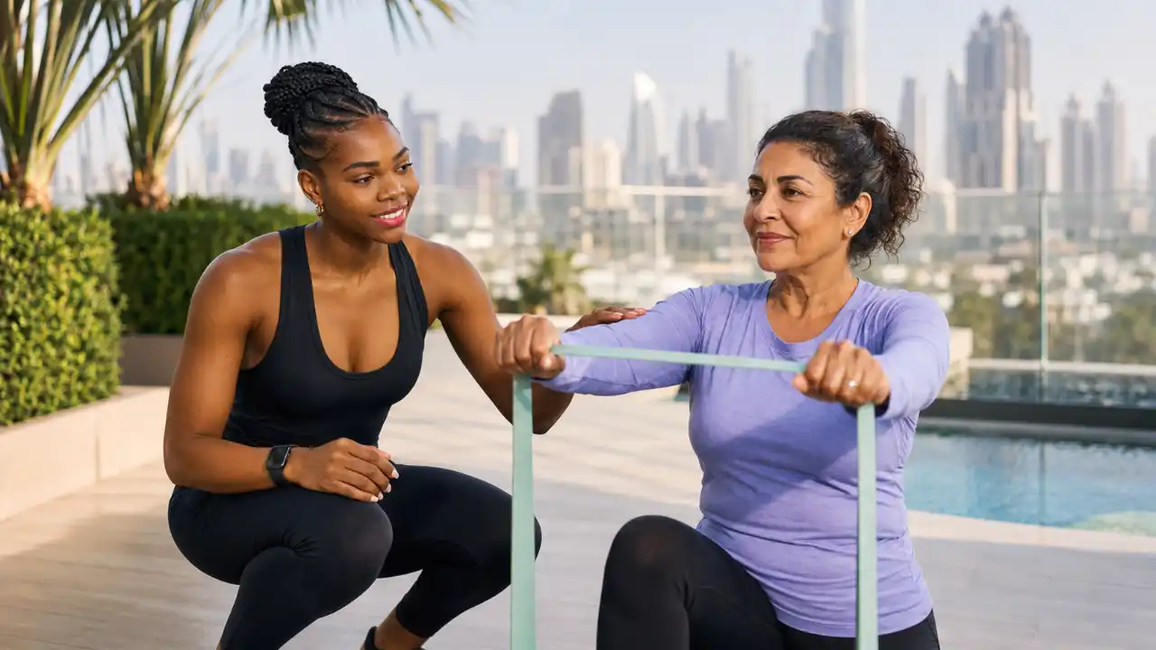 Exercise for seniors in Dubai to build strength, mobility and balance